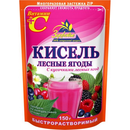 INSTANT DRY MIX RUSSIAN DESSERT JELLY WITH FOREST BERRIES 150 g