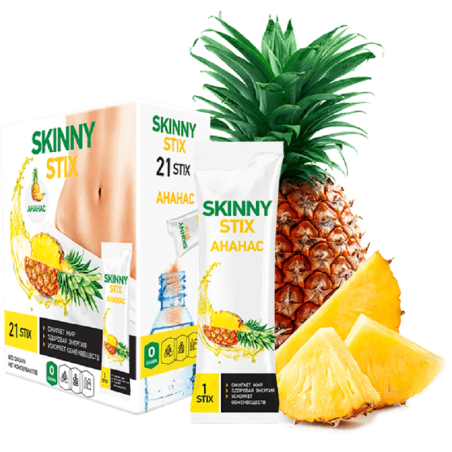 Skinny stix растворимый напиток ананасовый  3 г х 30 порций.