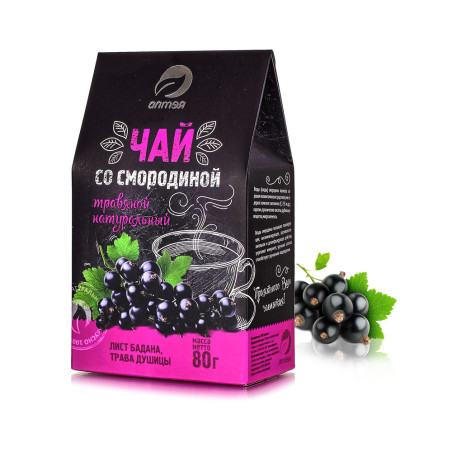 NATURAL HERBAL WITH TEA BLACK CURRANT 80G