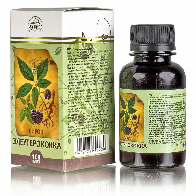 Eleutherococcus syrup, 100 ml – natural energy boost and vitality support Eleutherococcus syrup, 100 ml – natural energy boost and vitality support