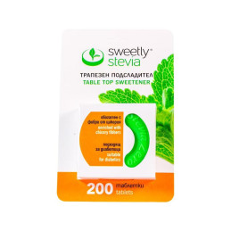 Sweetly steeviatabletid, 200 tk, pakend