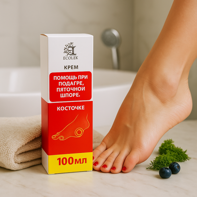 Крем для ног при подагре, пяточной шпоре и косточке, 100 мл