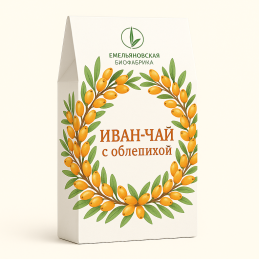 Ivan tea with sea buckthorn 50 g, fermented herbal tea, natural caffeine-free tea