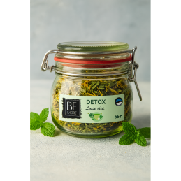 65 g glass jar with Detox herbal tea