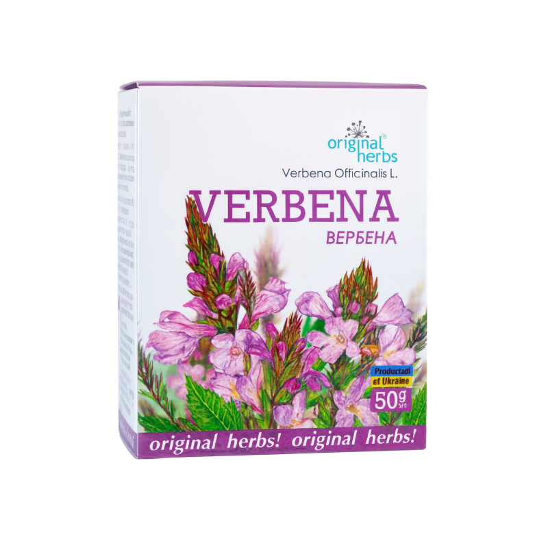 Фиточай вербена 50 г Original Herbs в упаковке