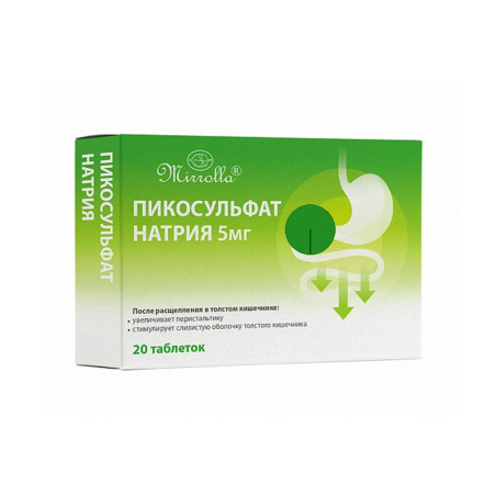Naatriumpikosulfaat 5 mg, 20 tabletti — õrn abi seedimisele