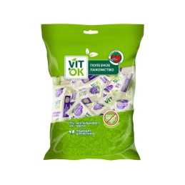 Конфеты VITok фруктовые яблоко-слива, 500 г, полезные сладости.