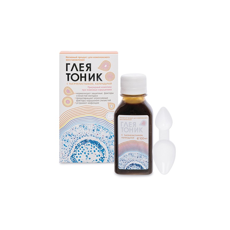Gleyatonik with yarrow and calendula – 100 ml herbal gut health supplement