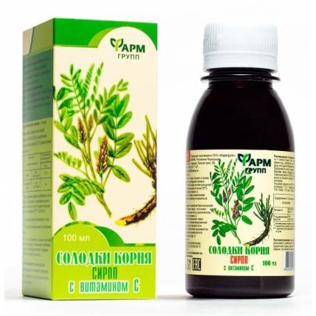 Алтайский сироп корня солодки с витамином С, 100мл