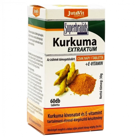 Jutavit Kurkuma ekstrakti tabletid 60 tk. Toidulisand.