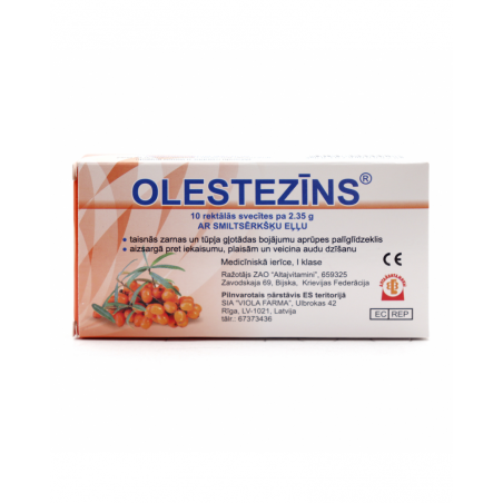 Olestezins® rectal suppositories 2,33g x 10 tk.